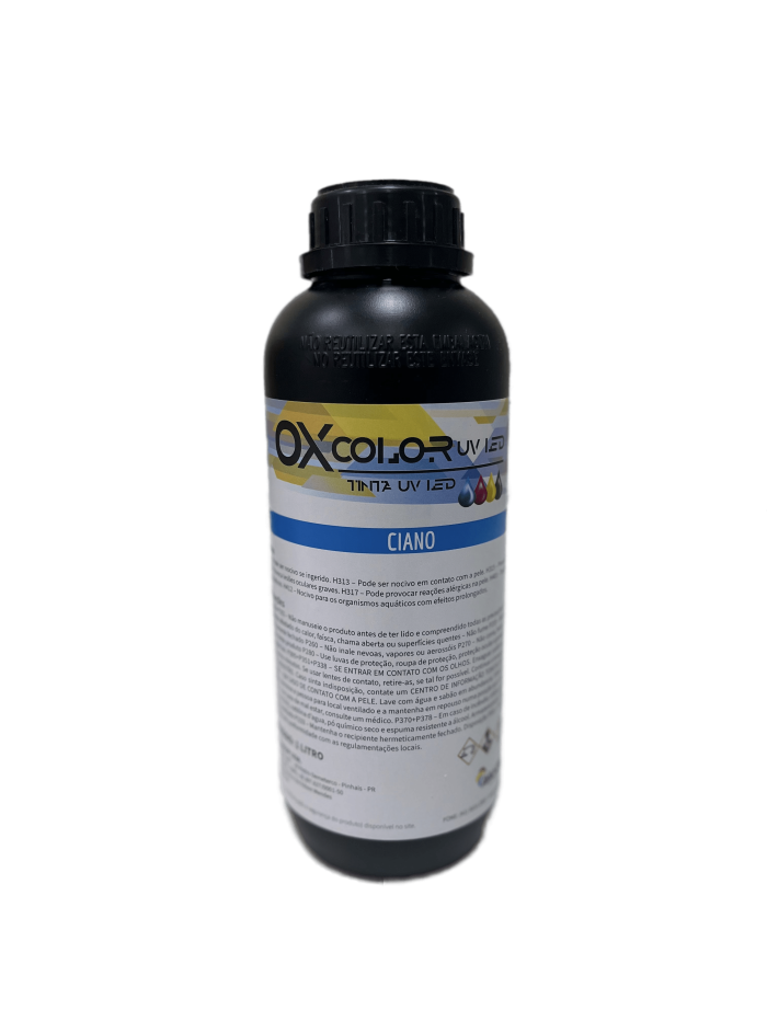 TINTA OXCOLOR UV LED CIANO - 1L