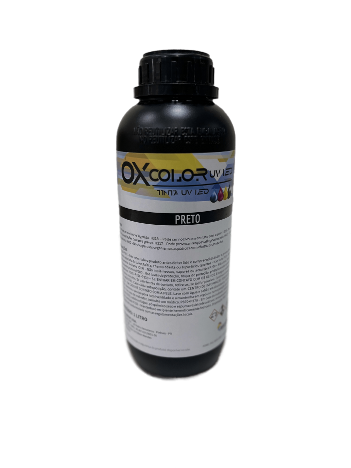 TINTA OXCOLOR UV LED PRETO - 1L